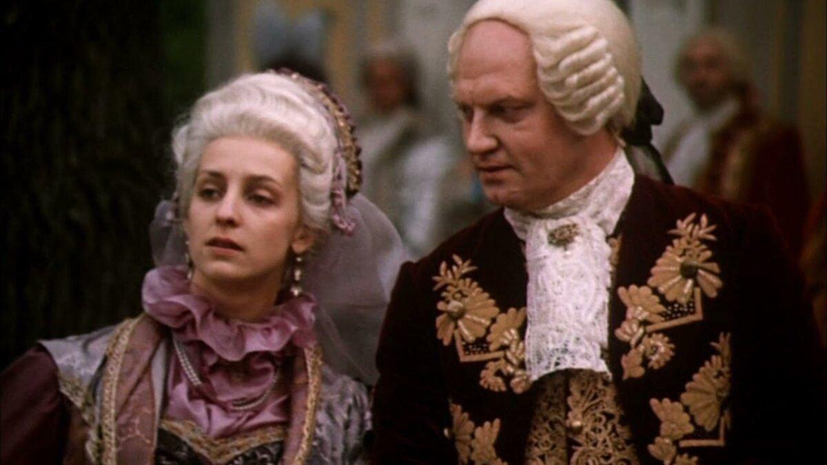Ломоносов и его единственная жена Елизавета. кадр из фильма "Михайло Ломоносов".