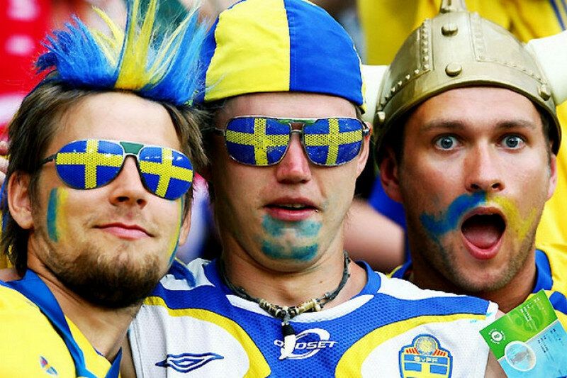 Шведские болельщики. Фото из открытых источников.