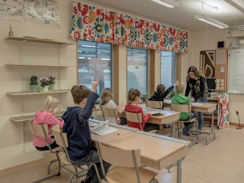 Урок в шведской школе. Фото из открытых источников